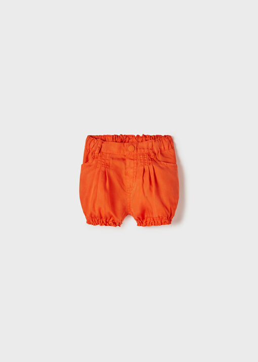 MAYORAL Παντελόνι κοντό ECOFRIENDS Lyocell Tencel™ baby κορίτσι 22-01238-085 Μανταρίνι
