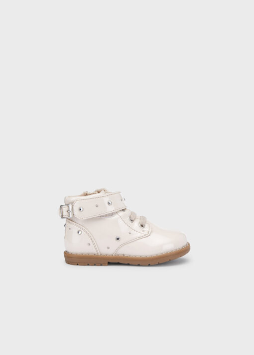 MAYORAL Μποτάκια λουστρίνι baby 12-42310-036  Εκρού