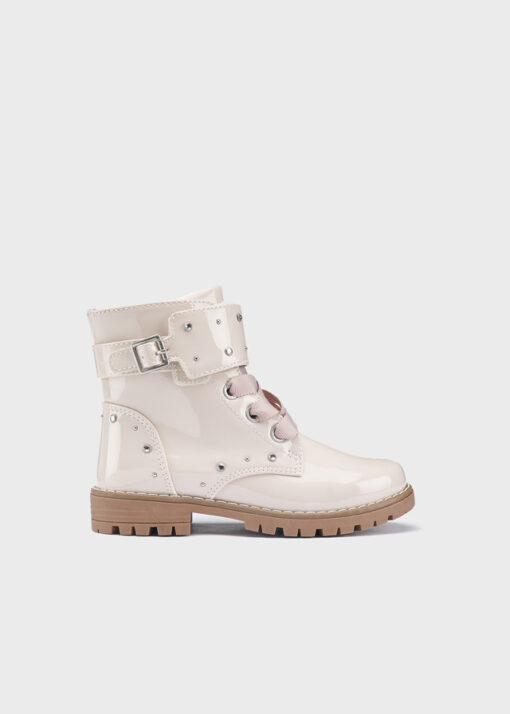 MAYORAL Junior girl Μποτάκια λουστρίνι 12-44311-031 Εκρού