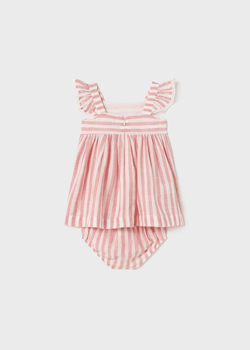 MAYORAL Φόρεμα σταμπωτό με κάλυμμα πάνας baby 23-01963-050 Ρουζ - Image 2