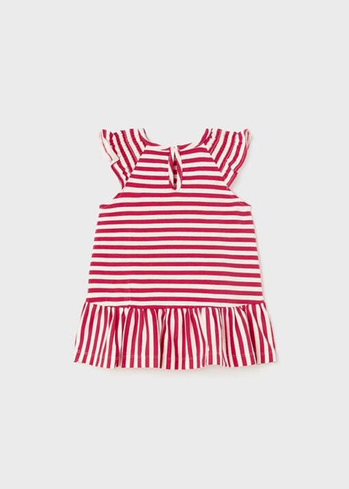 MAYORAL Φόρεμα ριγέ από βιώσιμο βαμβάκι baby 23-01970-015 Καρπούζι - Image 2