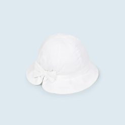 MAYORAL Καπέλο από βιώσιμο βαμβάκι baby 23-10410-015 Λευκό