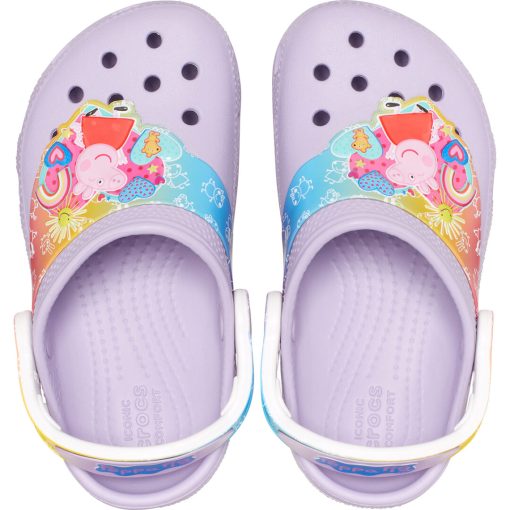 CROCS CLOGS CLASIC T GIRL PEPPA PIG 207915-530 ΜΩΒ - Image 3