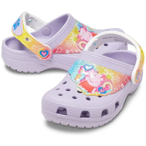 CROCS CLOGS CLASIC T GIRL PEPPA PIG 207915-530 ΜΩΒ - Image 6