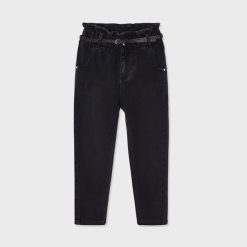 MAYORAL Παντελόνι μακρύ denim ζώνη 13-04501-089 Μαύρο