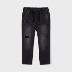 MAYORAL Παντελόνι τζιν σκισίματα jogger 13-04513-078 Γκρι σκούρο