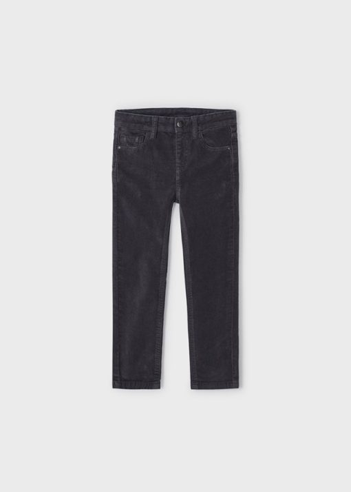 MAYORAL Παντελόνι κοτλέ slim fit βαμβάκι BCI αγόρι 13-00537-021 Γκρι