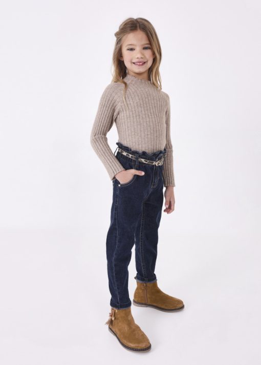 MAYORAL Παντελόνι μακρύ denim ζώνη 13-04501-088 Tζιν σκούρο - Image 2