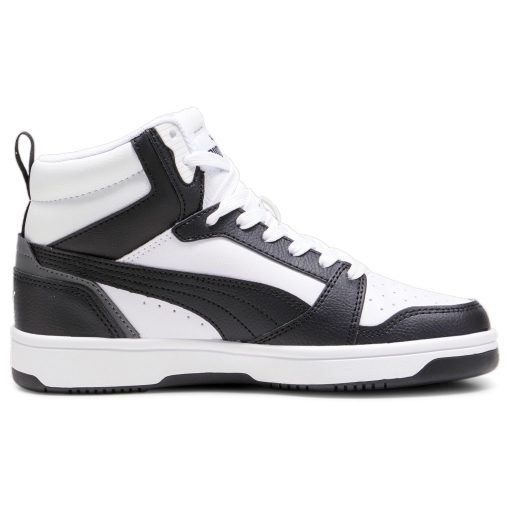 PUMA JUNIOR BOY REBOUND LAYUP V6 MID 393831 01 BLACK/WHITE - Image 2