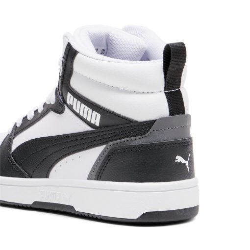 PUMA JUNIOR BOY REBOUND LAYUP V6 MID 393831 01 BLACK/WHITE - Image 5