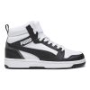 PUMA JUNIOR BOY REBOUND LAYUP V6 MID 393831 01 BLACK/WHITE