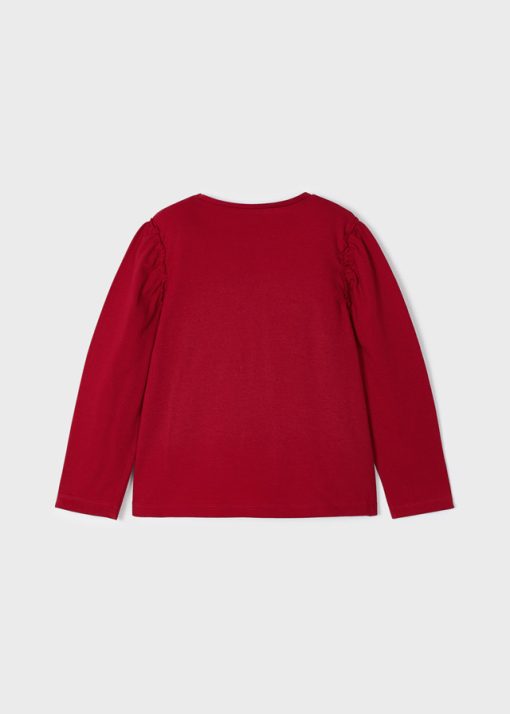 MAYORAL Μπλούζα σταμπωτή Better Cotton κορίτσι 13-04013-015 Κόκκινο - Image 4