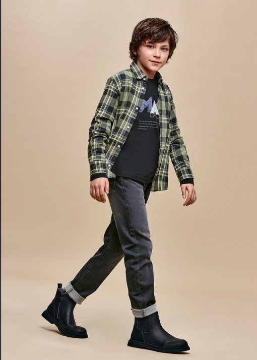 MAYORAL Παντελόνι τζιν jogger Better Cotton αγόρι 13-07527-067 Γκρι σκούρο - Image 2