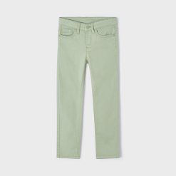 MAYORAL Παντελόνι καπαρντινέ slim 24-00509-081 Πράσινο ανοιχτό