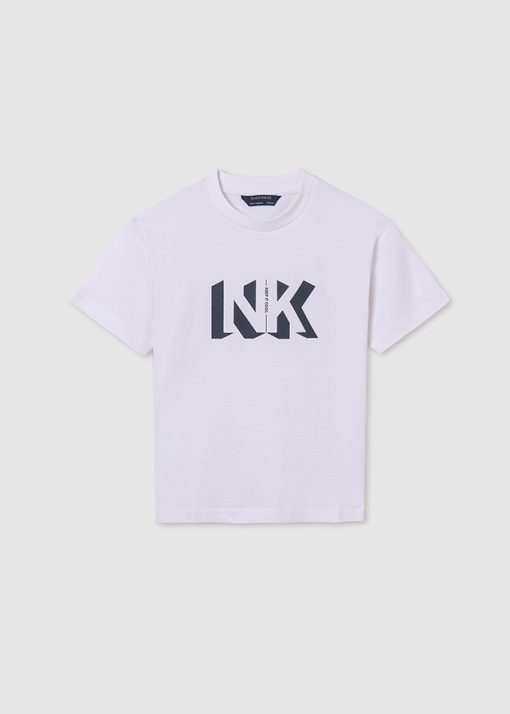 MAYORAL Μπλούζα Better Cotton αγόρι 24-00840-036 Λευκό