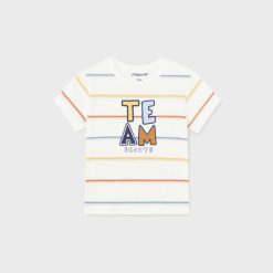 MAYORAL Μπλούζα ρίγες Better Cotton μωρό 24-01019-093 Πoρτοκαλί