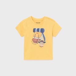 MAYORAL Μπλούζα διαδραστική Better Cotton μωρό 24-01020-010 Κίτρινο