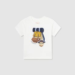 MAYORAL Μπλούζα διαδραστική Better Cotton μωρό 24-01020-011 Κρεμ