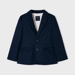 MAYORAL Σακάκι λινό suiting 24-03486-077 Ναυτικό μπλε