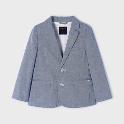 MAYORAL Σακάκι λινό suiting 24-03486-078 Μπλε