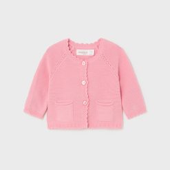 MAYORAL Ζακέτα πλεκτή Better Cotton νεογέννητο 24-01376-014 Σομόν
