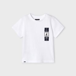 MAYORAL Μπλούζα πικέ Better Cotton αγόρι 24-03001-034 Λευκό