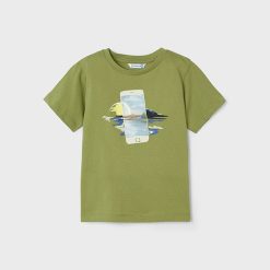 MAYORAL Μπλούζα Better Cotton αγόρι 24-03003-044 Πράσινο
