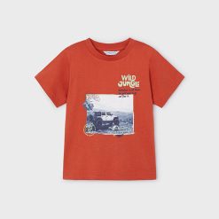 MAYORAL Μπλούζα σταμπωτή Better Cotton αγόρι 24-03010-074 Τσίλι