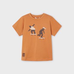 MAYORAL Μπλούζα διαδραστική QR Better Cotton αγόρι 24-03013-088 Πιπεριά