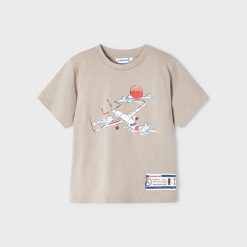 MAYORAL Μπλούζα αεροπλάνο Better Cotton αγόρι 24-03020-020 Μπεζ