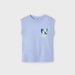 MAYORAL Μπλούζα αμάνικη Better Cotton αγόρι 24-03029-058 Μπλε σκούρο