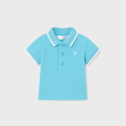 MAYORAL Πόλο αντίθεση Better Cotton νεογέννητο 24-00190-074 Μπλε