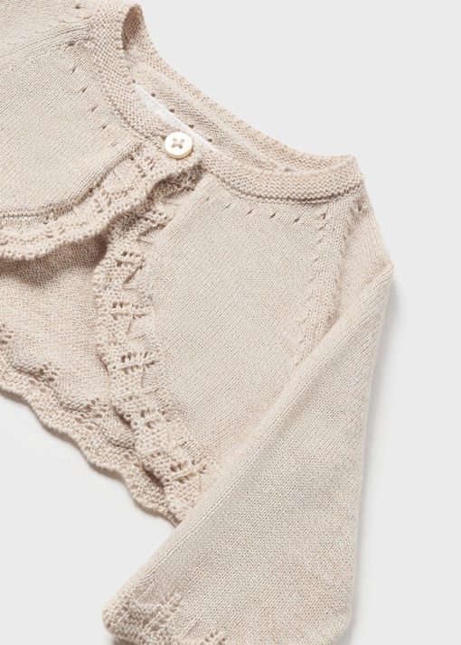 MAYORAL Ζακέτα πλεκτή Better Cotton νεογέννητο 24-00318-084 Mπεζ - Image 4