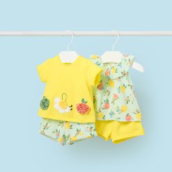 MAYORAL Σετ 4 τεμαχίων Better Cotton νεογέννητο 24-01634-078 Κίτρινο