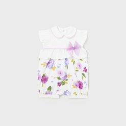 MAYORAL Πιτζαμάκι γιακάς better Cotton νεογέννητο 24-01704-083 Λιλά
