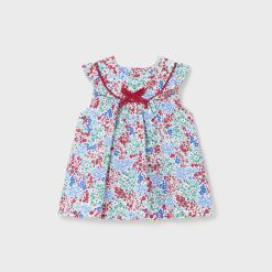 MAYORAL Φόρεμα σταμπωτό Better Cotton νεογέννητο 24-01831-028 Κόκκινος Άρης
