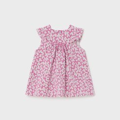 MAYORAL Φόρεμα σταμπωτό Better Cotton νεογέννητο 24-01831-029 Ροζ