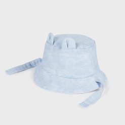 MAYORAL Καπέλο bucket διπλής όψης λινό νεογέννητο 24-09718-090 Σιελ