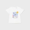 MAYORAL Μπλούζα απλικέ Better Cotton μωρό 24-01011-017 Λευκό