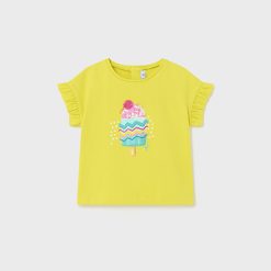 MAYORAL Μπλούζα σταμπωτή Better Cotton μωρό 24-01013-028 Κίτρινο