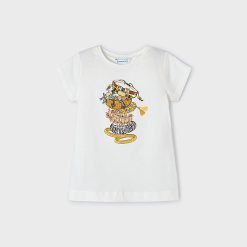 MAYORAL Μπλούζα σταμπωτή Better Cotton κορίτσι 24-03090-053 Κοκκαλί