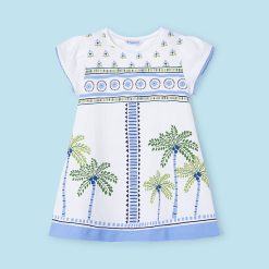 MAYORAL Φόρεμα φοίνικες Better Cotton κορίτσι 24-03949-060 Μπλε