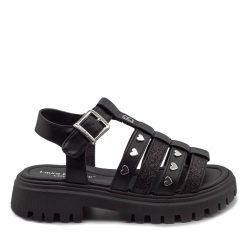 Laura Biagiotti SANDAL JUNIOR GIRL 9021 ΜΑΥΡΟ