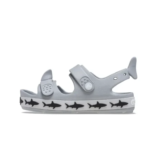 CROCS  SANDAL GIRL Crocband Cruiser Shark 210031-007 ΓΚΡΙ - Image 4