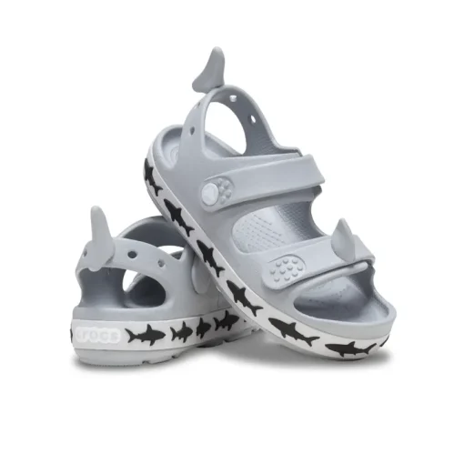 CROCS  SANDAL GIRL Crocband Cruiser Shark 210031-007 ΓΚΡΙ - Image 8