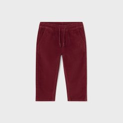 MAYORAL Παντελόνι μικροκοτλέ jogger μωρό 14-02537-065 Κερασί