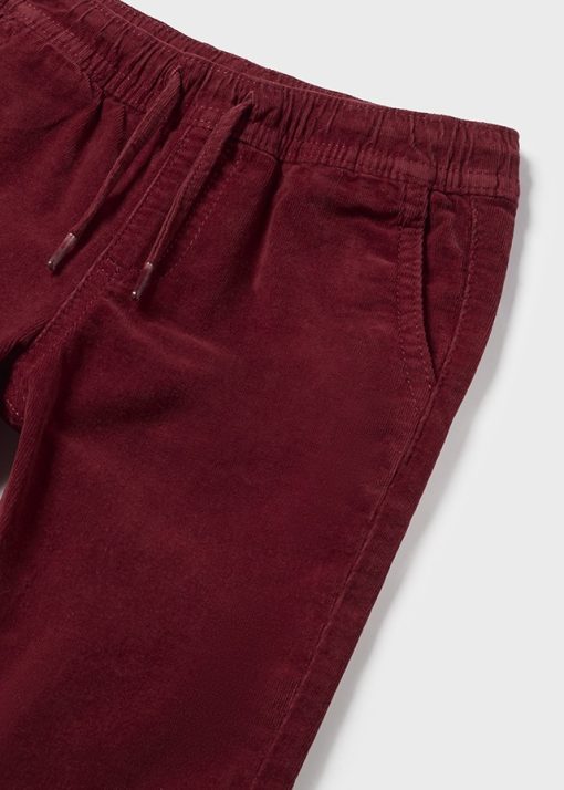 MAYORAL Παντελόνι μικροκοτλέ jogger μωρό 14-02537-065 Κερασί - Image 2