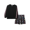 T5508 WHIMSICAL SET W/SWEAT TOP & SEQUIN POLKAS SHORTS KID