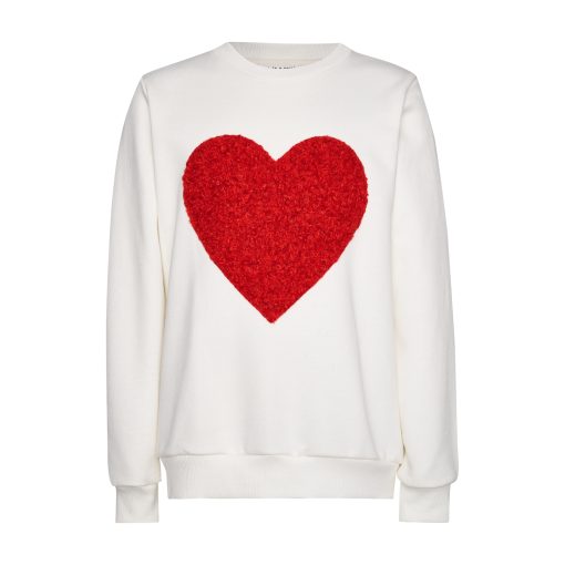 T5602 SWEETHEART BOUCLE HEART SWEATER KID