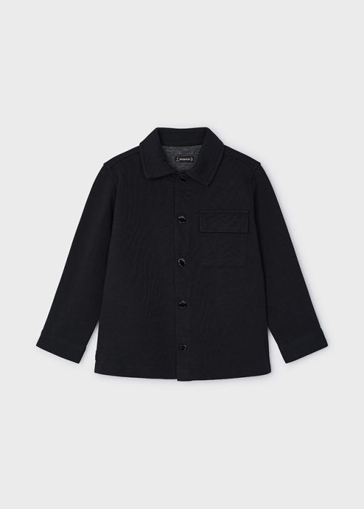 MAYORAL Πουκάμισο casual αγόρι 14-04106-001 Μαύρο
